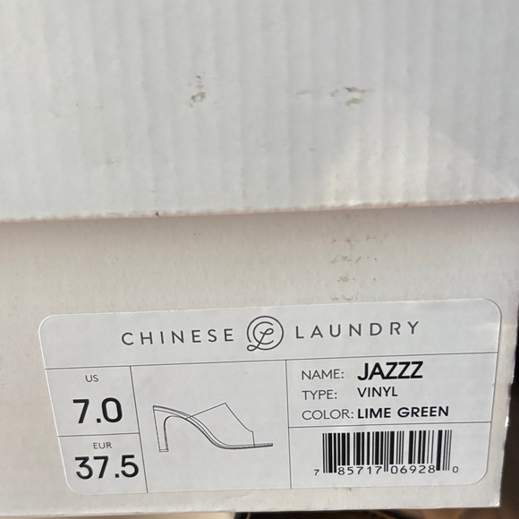 Chinese Laundry Lime Green Clear Strap Heels - Picture 7 of 8